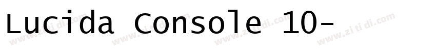Lucida Console 10字体转换